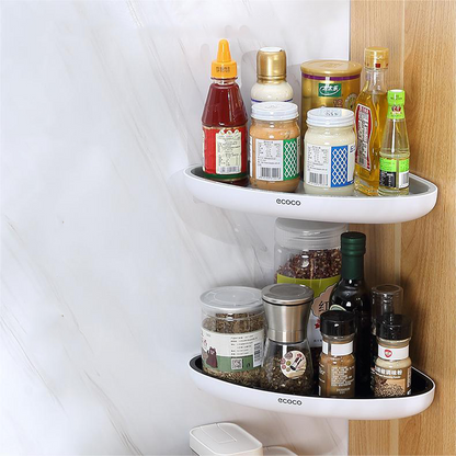 CornerEase | No-Drill Corner Shelf for Bathroom & Kitchen