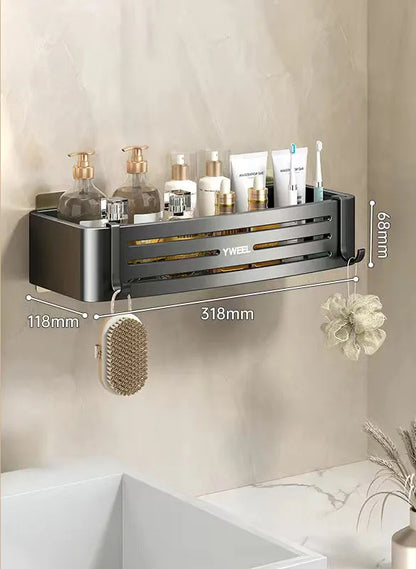 AeroRack | No-Drill Aluminum Bathroom Organizer & Towel Rack