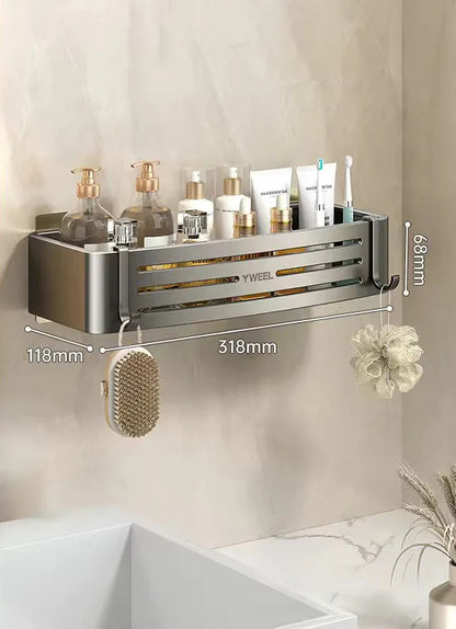AeroRack | No-Drill Aluminum Bathroom Organizer & Towel Rack
