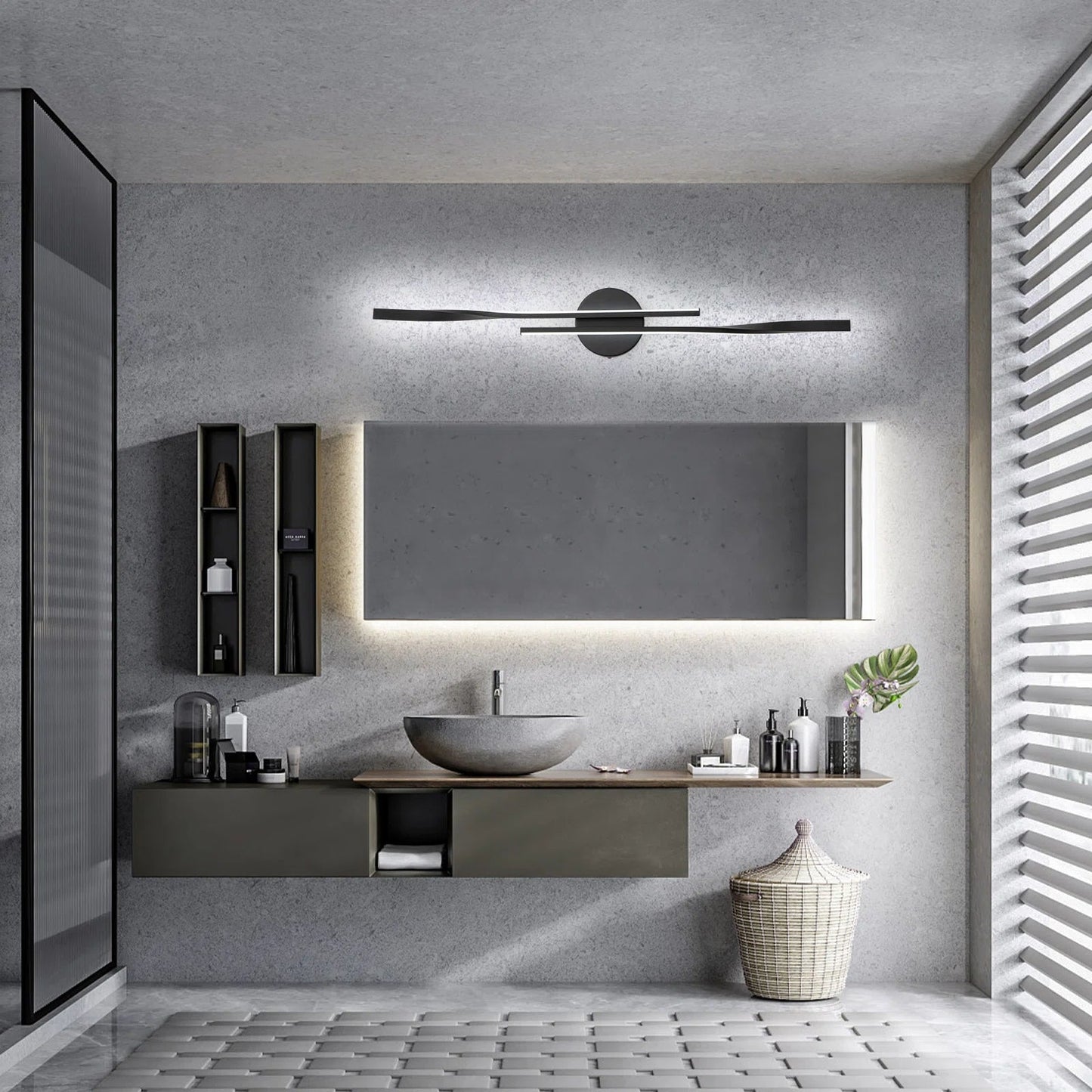LumiTwist | Modern Spiral Dimmable LED Vanity Light