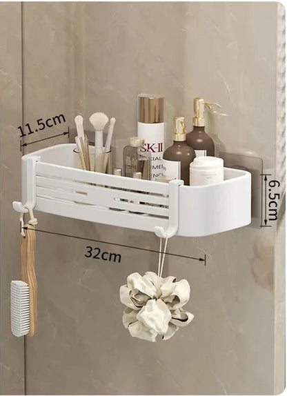 AeroRack | No-Drill Aluminum Bathroom Organizer & Towel Rack